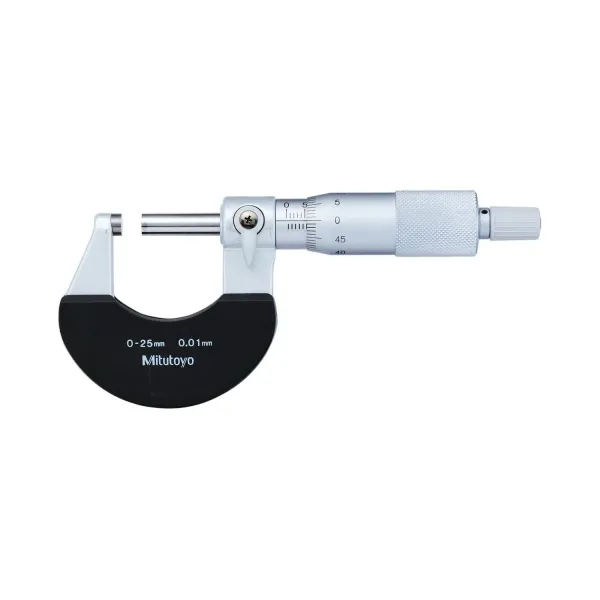 Micrômetro Externo 0-25mm 0,01mm Estrutura com Isolante Térmico 102-301