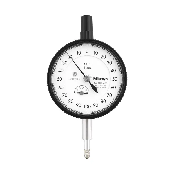 Relógio Comparador 1mm 0,001mm Tampa Com Orelha Anti-Travamento de Fuso 2109A-10