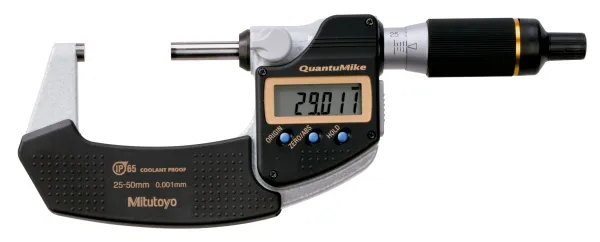 Micrômetro Externo Digital QuantuMike 1-2"/0,00005" IP65 com Saída de Dados – 293-181-30