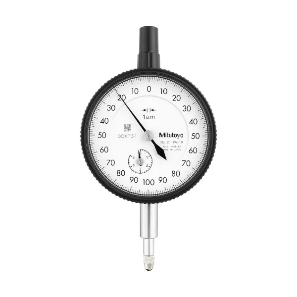 Relógio Comparador 5mm 0,001mm Tampa Com Orelha Anti-Travamento de Fuso 2119A-10