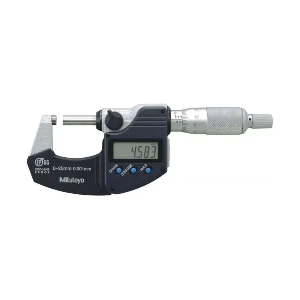 Micrômetro Externo Digital 0-25mm/0,001mm Sem Saída de Dados Com Fricção - ProteçãoIP65 – 293-244-30