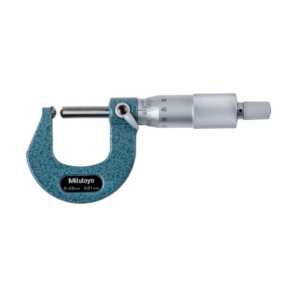 Micrômetro Externo 0-25mm 0,01mm Para Tubo Com Batente e Ponta Esféricos 115-215