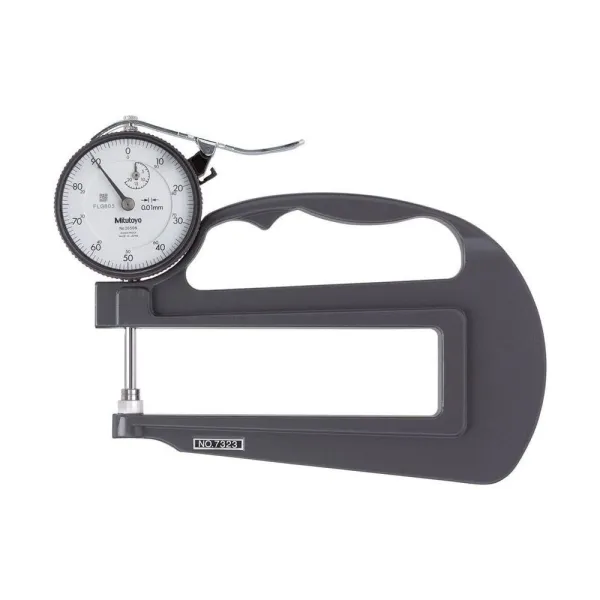 Medidor de Espessura Manual Analógico Com Arco Profundo e Faces de Cerâmica 20mm/0,01mm – 7323A
