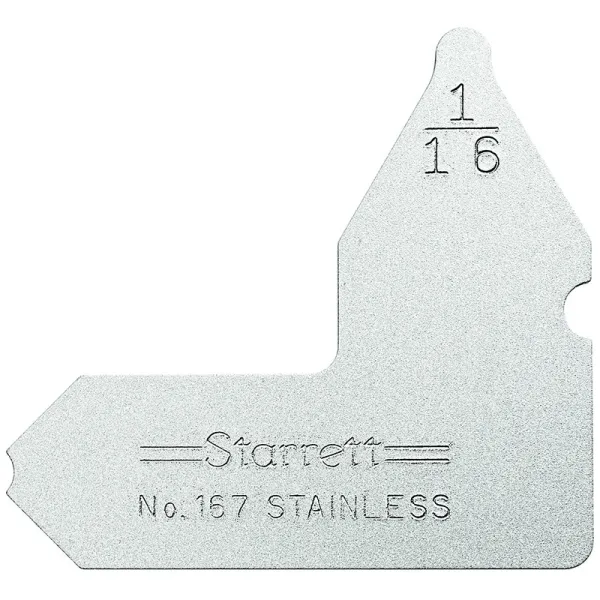 Calibrador de Raio Individual de 1/16" Série 167