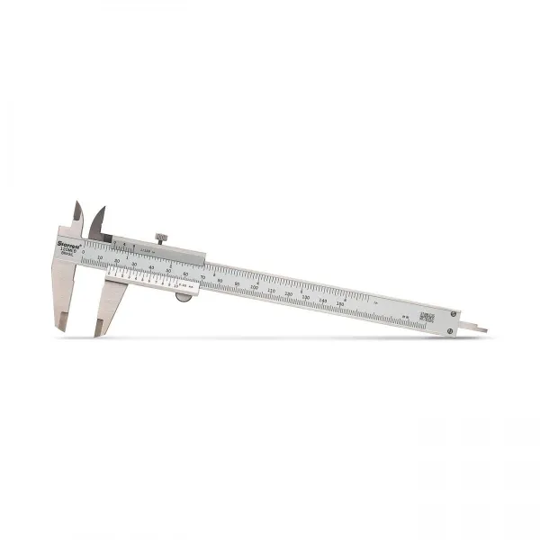 Paquímetro Universal Quadrimensional com Guias Revestidas de Titânio - Capacidade 150mm (6") - Resoluções de 0,05mm e 1/128" - Ref. 125MEBT-6/150
