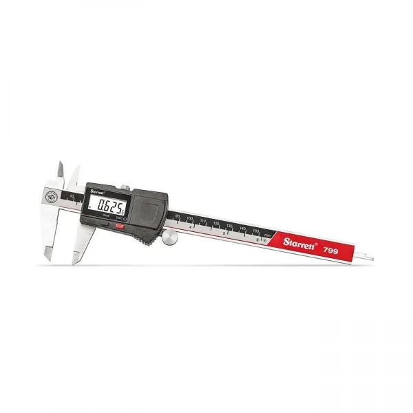 Paquímetro Dig Quadrim - Cap. 150mm (6'') - Res. 0,01mm (0.0005") - Exatidão ±0,02mm (±0.001") - Ref. EC799A-6/150