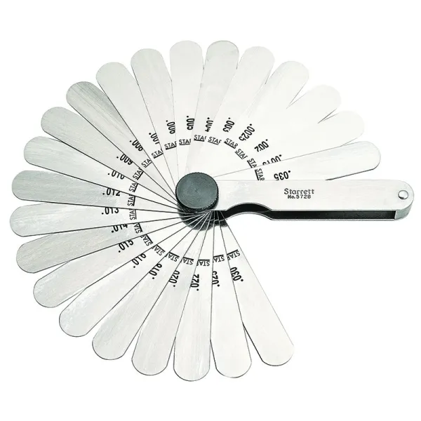 Calibrador de Folga 22 Lâmina 3.1/32" 0,0015-0,035