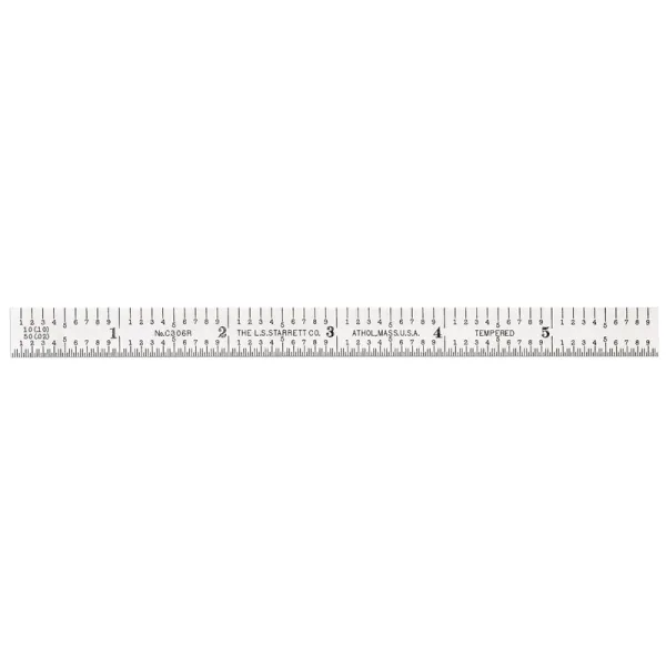 Escala de Aço Fosca 6" Graduações 1/10-1/50