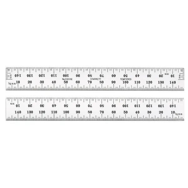 Escala de Aço Fosca 150mm Graduações 0,5-1,0mm Extrem