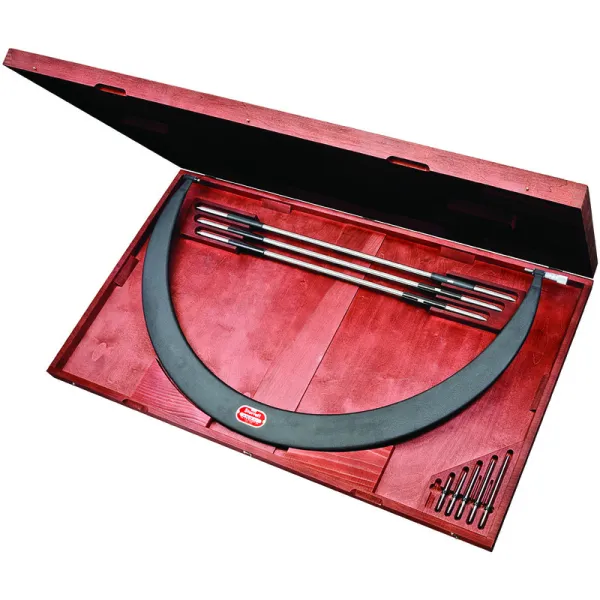 Micrômetro Tipo Arco Tubular com Pontas Intercambiáveis com Capacidade de 36 - 42" - Resolução de .001" polegada e Exatidão de ± 0.0005"
