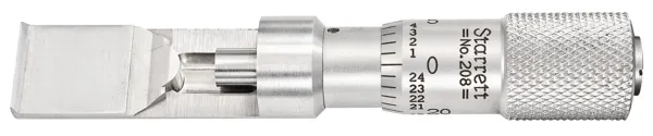 Micrômetro de Aço Inoxidável para Costura de Latas Capacidade de 0-0,375" polegadas e resolução de 0,001" polegadas - Ref. 208Z